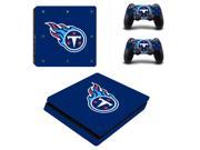 PS4 Slim Skin Sticker Tennessee Titans Decals Designed for PlayStation4 Slim Console and 2 controller skins