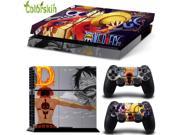 ONE PIECE skin sticker for sony playstation 4 console and controllers PVC vinyl sticker for ps4 accessories