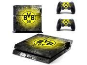 Borussia Dortmund BVB 1909 Football Team PS4 Skin Sticker Decal For Sony PS4 PlayStation 4 Console and 2 Controllers Stickers