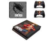 One Piece Desgin for PS4 Slim Skin For Playstation 4 Slim Console and Controller Vinyl Decal Skin Sticker For PS4 Silm Cover