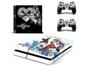 Kingdom Heart PS4 Skin Sticker Decal Vinyl For Sony PS4 PlayStation 4 Console and 2 Controller Stickers