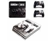 Rainbowsix siege PS4 Pro Skin Sticker For Sony Playstation 4 PRO Console protection film and 2Pcs Controller Skins