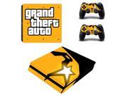 PS4 S Slim Skin GTA 5 Vinly Decal for Sony PlayStation 4 S Slim Console and Controller Stickers