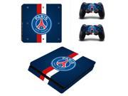 Paris Saint Germain PSG Football Club PS4 Slim Skin Sticker Decal Vinyl For Sony PS4 PlayStation 4 Slim Console and 2 Controller