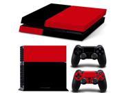 Black and Red Color skin Skin Sticker Cover For PS4 Playstation 4 Console 2 Controllers Vinyl Decal TN PS4 5106