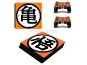 Dragon Ball Z Decal Skin Console Cover For Playstaion 4 PS4 Slim Console Skin Stickers 2Pcs Controller huid Protective Skins