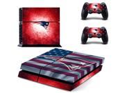 NFL England Patriots PS4 Skin Sticker Decal For Sony PS4 PlayStation 4 Console and 2 Controllers Stickers