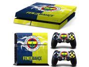 Cool Fenerbahce Football Team Front Back Vinyl Decal Skin Sticker for PS4 PlayStation 4 Console 2 PCS Controller Cover Decals