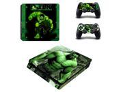Hulk Man Desgin Sticker Cover for PS4 Slim Skin For Playstation 4 Slim Console 2Pcs Vinyl Decal For PS4 Silm Controller