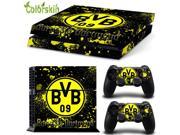 Football club BVB design skin sticker for playstation 4 PVC ps4 skin for console and dualshock 4 PS4 Video Games Playstation 4