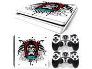 Skull sticker console decal for playstation 4 PS4 Slim controller vinyl skin TN P4S Slim 0471