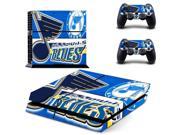 NHL St Louis Blues PS4 Skin Sticker Decal Vinyl For Sony PS4 PlayStation 4 Console and 2 Controller Stickers