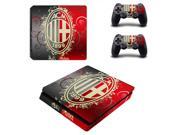 AC Milan Football Club PS4 Slim Skin Sticker Decal For Sony PS4 PlayStation 4 Slim Console and 2 Controllers Stickers