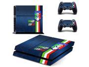 Italia Italy Football Team PS4 Skin Sticker Decal For Sony PS4 PlayStation 4 Console and 2 Controllers Stickers