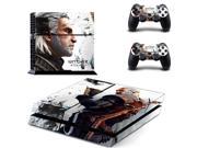 PS4 skin Witcher 3 Wild Hunt vinyl decal cover for Sony playstation 4 n two controllers