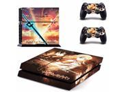 SAO ps4 Skin Stickers For Playstation 4 PS4 Console 2 Pcs Vinyl decal Skin Stickers for Controller