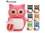 100% Real Capacity Pen Drive Cartoon Owl USB Flash Drive 64GB Flash Drive Disk Memory Stick 7 color 100% Real Capacity Pen Drive Cartoon Owl USB Flash Drive 64GB Flash Drive Disk Memory Stick 7 color