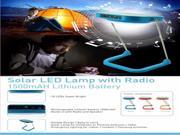 Solar Study Lamp with Radio
