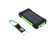 USA STOCK 300000mAh Dual USB Portable Solar Battery Charger Solar Power Bank blacka and green