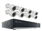 Camius Home Security Surveillance Systems 12 Channel 2K TriVault184TP ATC Combo DVR NVR 8 Full HD 2MP 1080P Bullet Analog Security Cameras Supports IP Cam