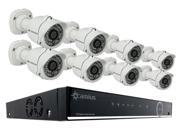 Camius Home Security Surveillance Systems 24 Channel 4K TriVault2168TP ATC Combo DVR NVR 8 Full HD 2MP 1080P Bullet Analog Security Cameras Supports IP Ca