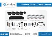 CAMIUS 6CH HD Home Security Camera System Hybrid DVR NVR Kit with 4 720P Analog HD Indoor Outdoor Cameras NO HDD