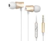 Pioneer SEC CL32S Stereo In Ear Headphones with Built In Microphone Gold