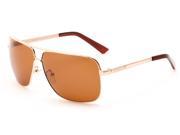 Sunglass Warehouse Mojave 1524 Matte Gold Frame with Brown Lenses Unisex Aviator Sunglasses