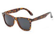 Sunglass Warehouse Rockingham 1077 Tortoise Frame with Smoke Lenses Unisex Retro Square Sunglasses