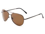 Sunglass Warehouse Expedition 1585 Grey Frame with Amber Lenses Unisex Aviator Sunglasses
