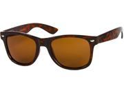 Sunglass Warehouse Cove 9966 Brown Tortoise Frame with Amber Lenses Unisex Retro Square Sunglasses