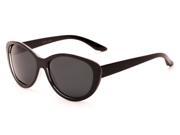 Sunglass Warehouse Petra 1312 Black Frame with Grey Lenses Womens Cat Eye Sunglasses