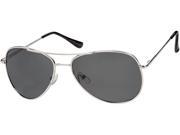 Sunglass Warehouse Firebird 1367 Silver Frame with Smoke Lenses Unisex Aviator Sunglasses