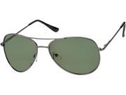 Sunglass Warehouse Firebird 1367 Grey Frame with Green Lenses Unisex Aviator Sunglasses