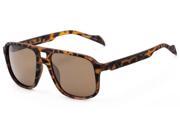 Sunglass Warehouse Warren 5454 Tortoise Frame with Amber Lenses Mens Aviator Sunglasses