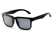 Sunglass Warehouse Niagara 2041 Black Matte Frame with Smoke Lenses Unisex Retro Square Sunglasses