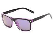 Sunglass Warehouse Stokes 1819 Green Lenses with Purple Mirror Finish Unisex Retro Square Sunglasses