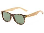 Sunglass Warehouse Mohawk 1462 Yellow Tortoise Frame with Green Lenses Unisex Retro Square Sunglasses
