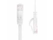 Pure copper wire CAT6 Flat UTP Ethernet Network Cable RJ45 Patch LAN cable white black color