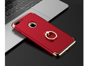 iPhone 7 Case Shockproof Slim Fit Dual Layer Protection cover with Kickstand holder for iPhone 7 red