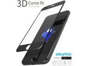3D Screen Protector Glass for iPhone 7 Plus Full Screen Frame [3D Touch Compatible] Premium Tempered Glass 9H Hardness 2.5D PET Soft Edge Silk Print Super Clea