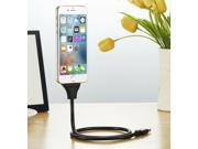 Buyitin Lazy Bracket Charging Cable Anti Fracture Car Dock Flexible Stand Up Phone Data Cable Coiled Holder in one 1pcs premium lightning cable for Iphone 7 7