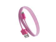 Purtech Apple MFI Certified Lightning Cable 10 Feet Pink White Tough Braided Extra Strong Jacket Sync Charge Apple iPhone 6 6s 6 Plus 6s Plus i