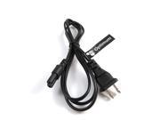 2 Prong 6 Ft 6 Feet Ac Wall Cable Power Cord for Led Lcd Tv Samsung Apple Tv Lg Sharp; Canon Pixma Hp Brother Epson Lexmark Printer Ps2 Ps3 Slim Ps4; D