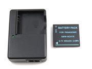 Charger and Battery for Panasonic DMC FS2 DMC FS22 DMC FS28 DMC FS35 DMC FS37