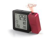 Oregon Scientific BAR368PA CLMBY PROJI Projection Clock with In Outdoor Temperature and Weather Burgundy