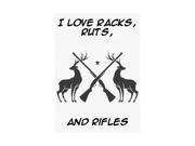 Aluminum Metal I Love Ruts Racks And Rifles Hunter Quote Man Cave Home Wall Decoration Large 12 x 18 Sign
