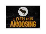 I Find This Amoosing Quote Moose Funny Humor Animal Picture Hunting Wall Decoration Sign