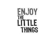 Enjoy The Little Things Print Cute Quote Home Office Wall Inspirational Motivational Sign Large 12 x 18 Aluminum Met