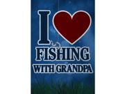 13x19 Print I Love Fishing With My Grandpa